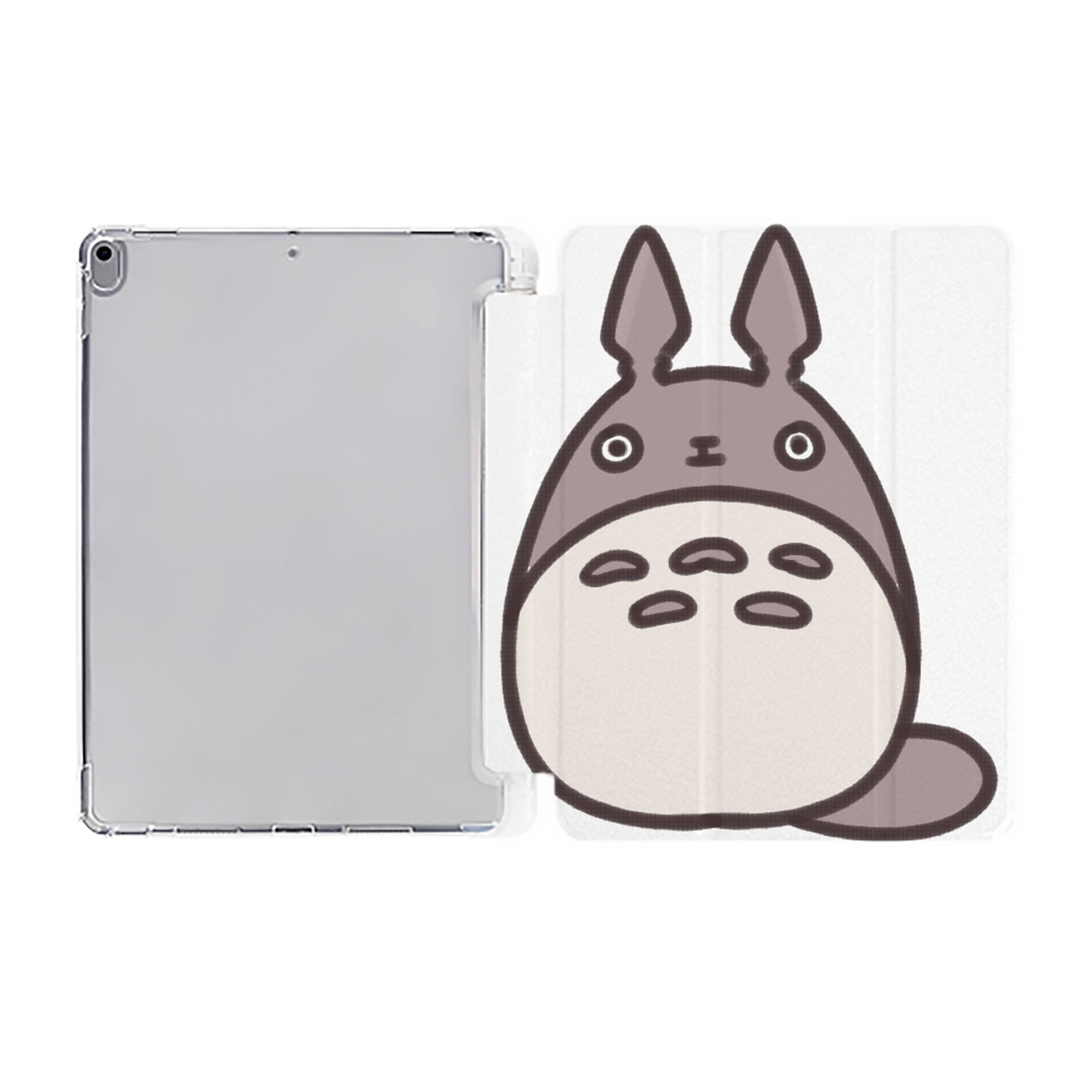 （画像用） となりのトトロ 草壁メイ 草壁サツキ My Neighbor Totoro Satsuki Kusakabe Mei Kusakabe IPad ケース ペン収納付き 三つ折りスタンド PUレザー×シリコン 対応機種9.5/10.5/10.9インチ